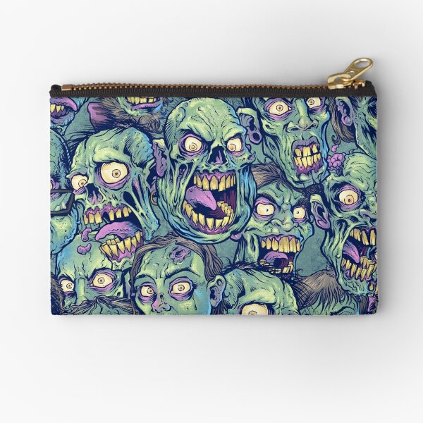 Zombie Repeatable Pattern Zipper Pouch