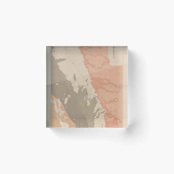 Item preview, Vintage Lake Winnipeg Geological Map (1899) designed and sold by BravuraMedia.