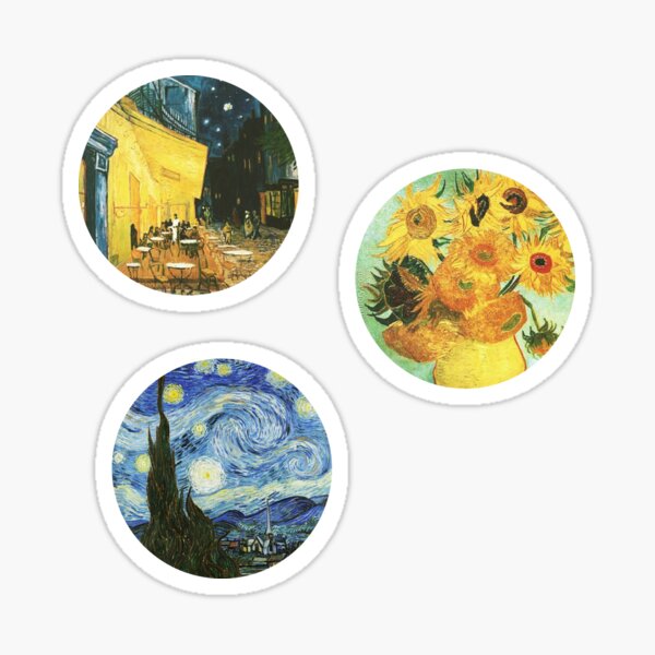 Van Gogh Artsy pegatinas Pegatina