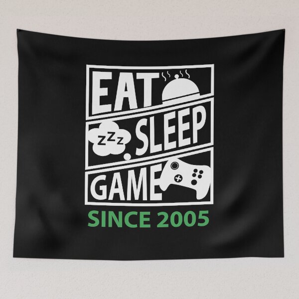 Item preview, Eat, Sleep, Game, Repeat designed and sold by xeron32.