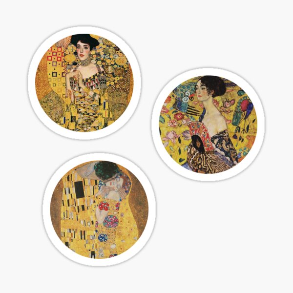 Aperçu de l'œuvre Klimt Autocollants créée et vendue par Ashley Moen.