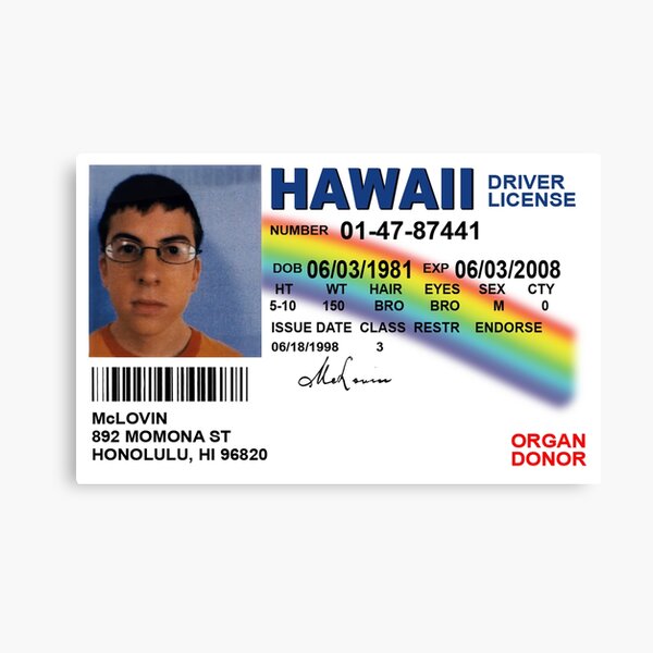 McLOVIN Canvas Print