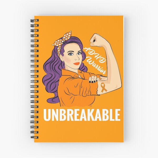 Item preview, ADHD Awareness Warrior Unbreakable Disorder Rare Disease designed and sold by ZNOVANNA.