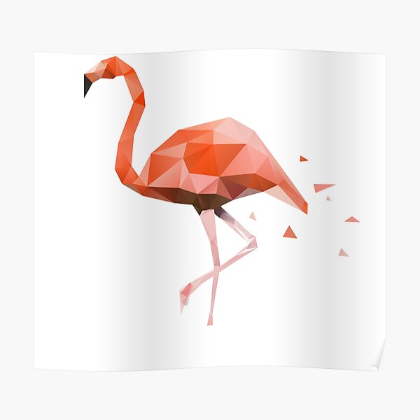 Flamingo Fan Art Posters Redbubble