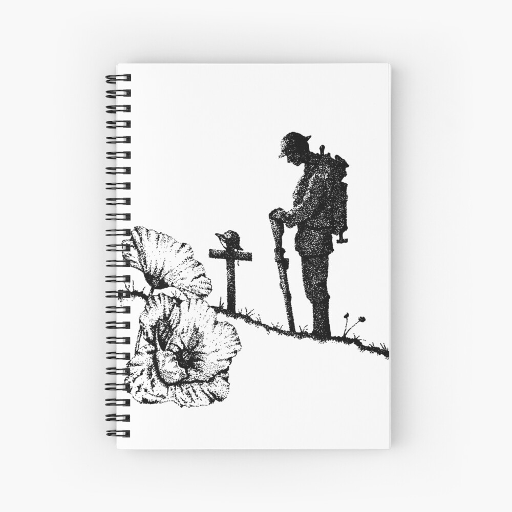 Lest We Forget: Remembrance Day Notebook, Poppy Quote Cover, Lined Ruled  Journal Notebook, Memory Book To Write In, With Facts About Remembrance  Day