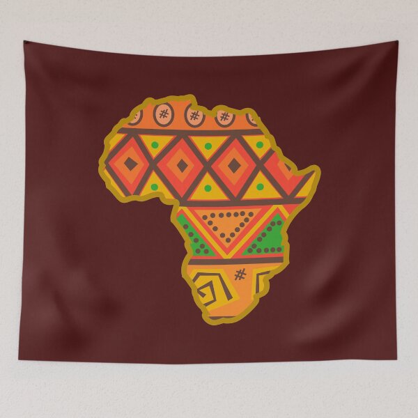 Item preview, Africa Map Pattern designed and sold by Twenty2Creative.