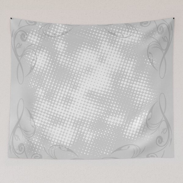 Item preview, Grey Floral Swirl designed and sold by livianasgifts.