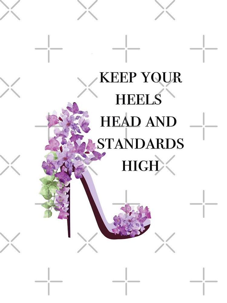 Coco Chanel Quote with Purple Floral High Heels iPhone Case for Sale by  MegaCanvas