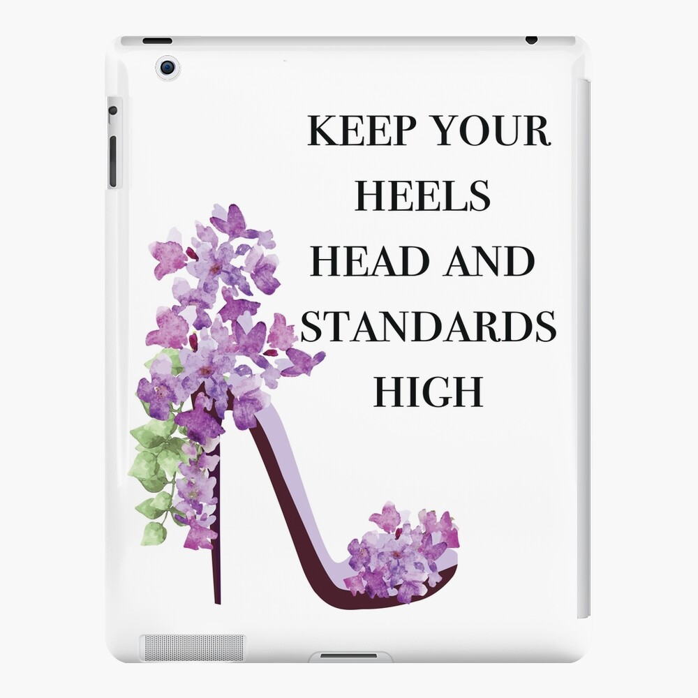 Coco Chanel Quote with Purple Floral High Heels Tote Bag for Sale by  MegaCanvas
