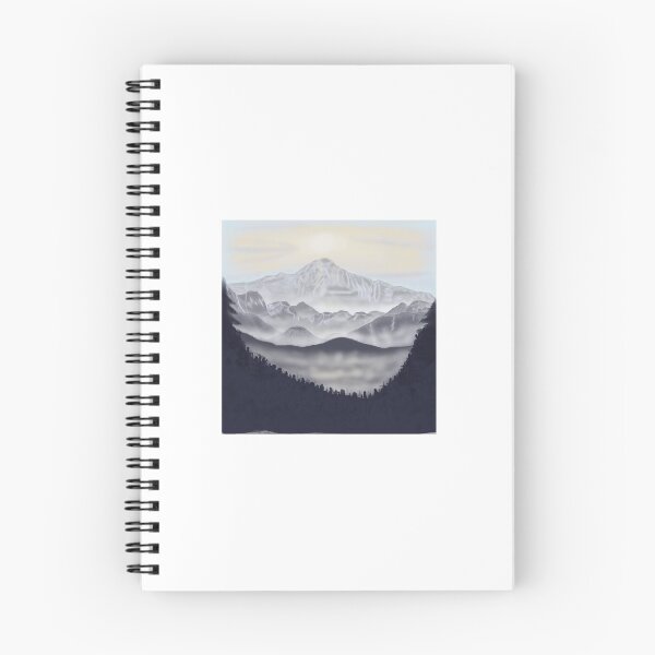 Item preview, Foggy snow mountains designed and sold by OtherWorldlyArt.