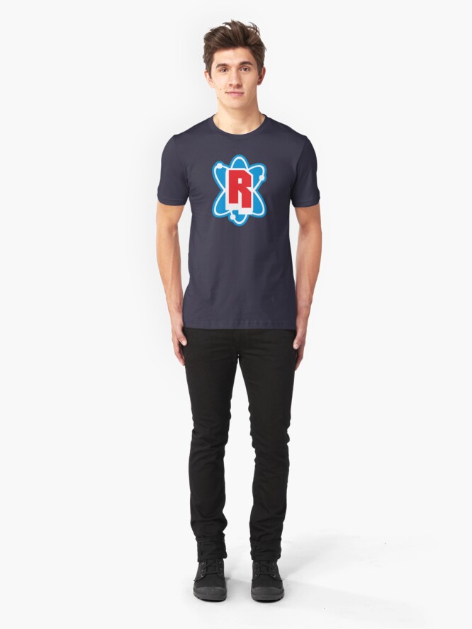 Alternate view of Radioactive Superhero Letter R Slim Fit T-Shirt