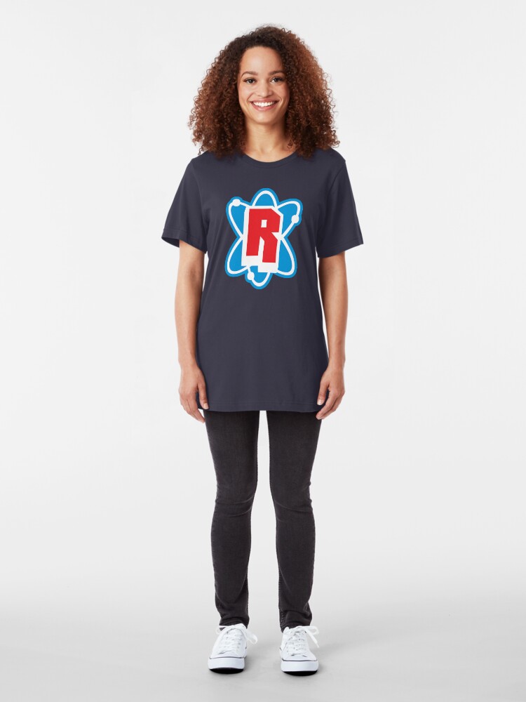 Alternate view of Radioactive Superhero Letter R Slim Fit T-Shirt