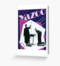 Yazoo 80er Jahre Band Retro Pop 80er Jahre New Wave Synth Alison Moyet Grußkarte