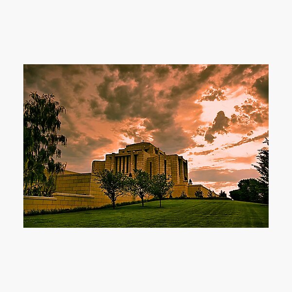 Cardston Alberta Temple Photographic Print
