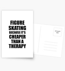 Figure Skating Cheaper Than a Therapy Funny Hobby Gift Idea Postkarten