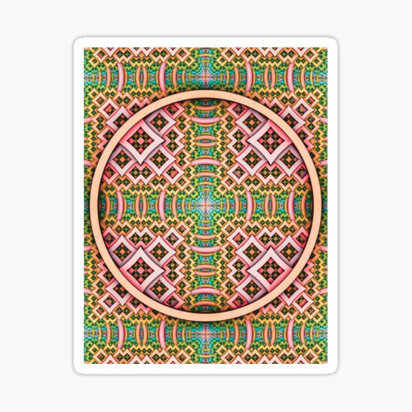pOp. Trippy Abstract Pattern Design Sticker