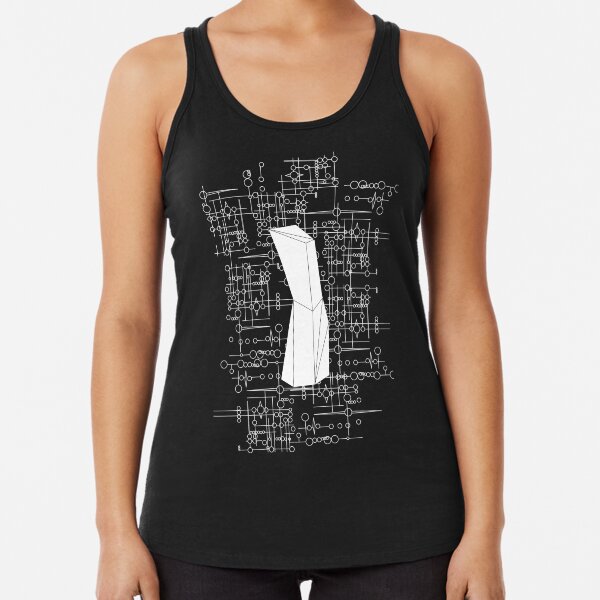 The Obelisk / The Diviner (White) Racerback Tank Top