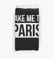 Nehmen Sie mich zu Paris-T-Shirt-Ferien-französischem Vintage-Reise-Geschenk Bettbezug