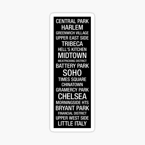 Item preview, Bus Roll: New York City Neighborhoods designed and sold by Kate Lillyson.