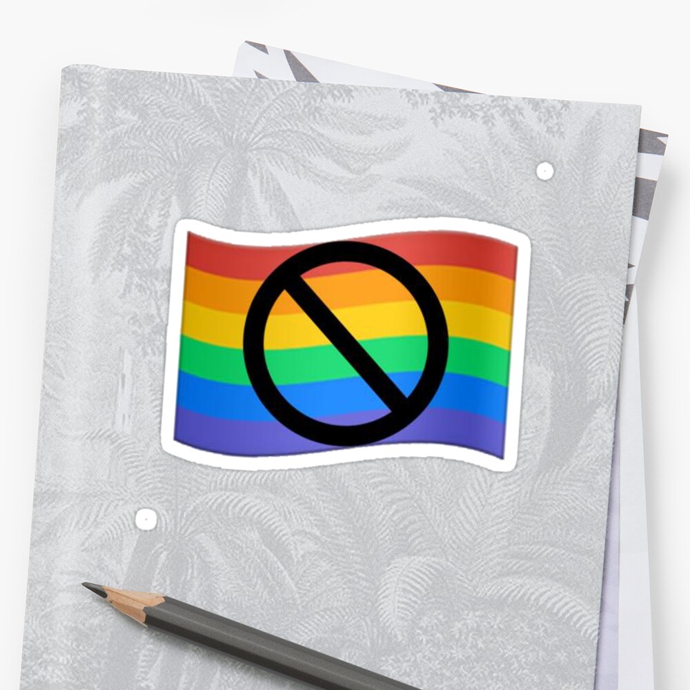 gay flag crossed out emoji copy