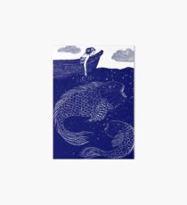 The Blue Shimmering Sea Lights Art Board