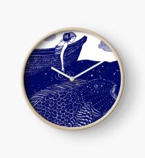 Reloj Las brillantes luces azules del mar