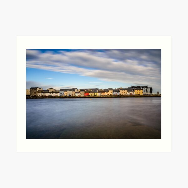Galway Bay Ireland - Galway City Idyllic Houses Art Print