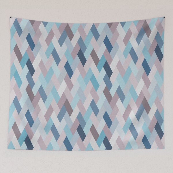 Item preview, Mauve Blue Geometry VI (small) designed and sold by BlertaDK.
