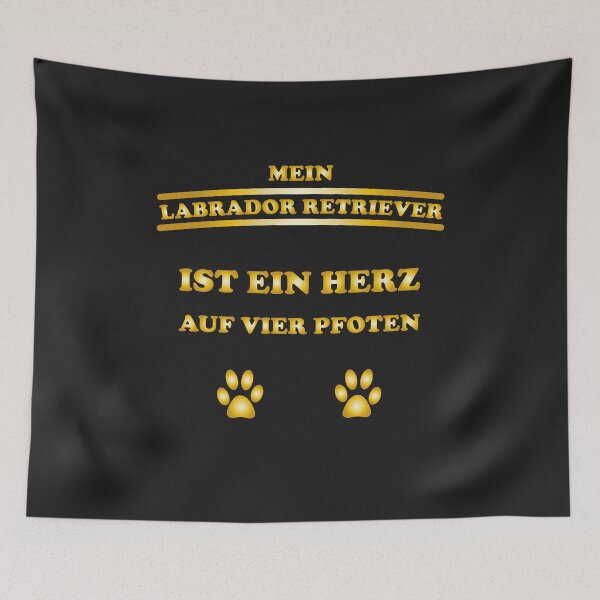 Item preview, Labrador retriever dog paws heart gift idea designed and sold by dm4design.