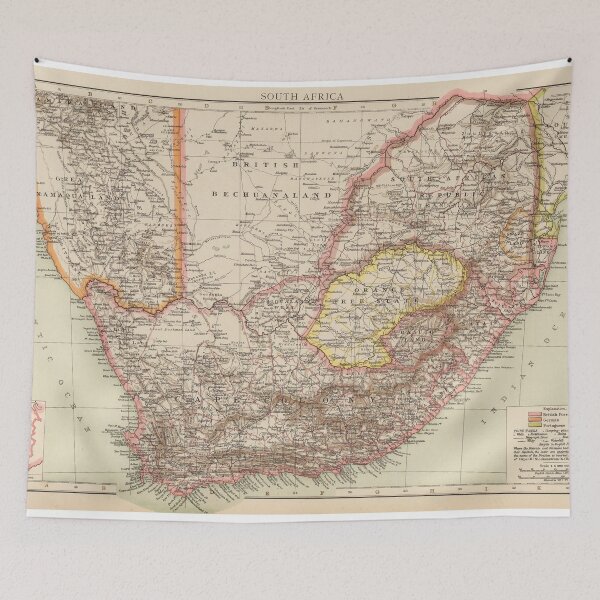 Item preview, Vintage Map of South Africa (1895) designed and sold by BravuraMedia.