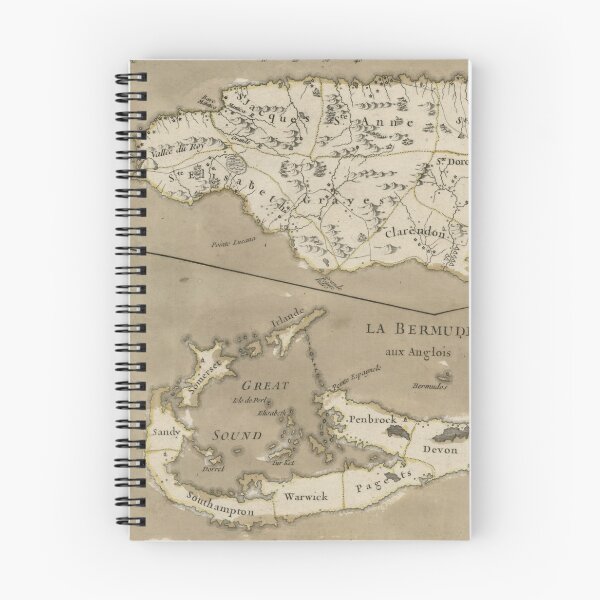 Item preview, Vintage Map of Bermuda and Jamaica (1767) designed and sold by BravuraMedia.