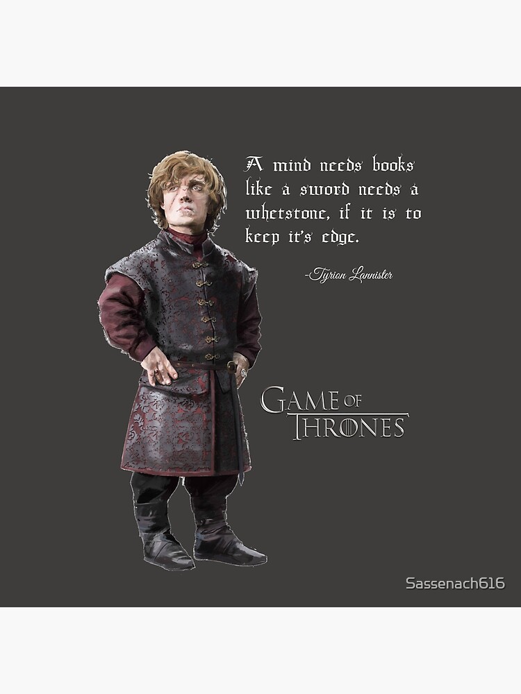 Tote Bag Citation Got Tyrion Lannister Par Sassenach616 Redbubble