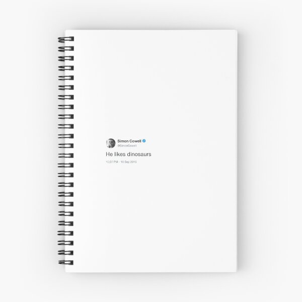 Item preview, He likes dinosaurs Simon Cowell Mysterious Tweet designed and sold by overflowhidden.
