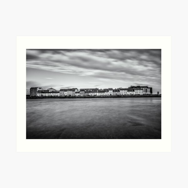 Galway Bay Ireland Black and White Photography Art Print