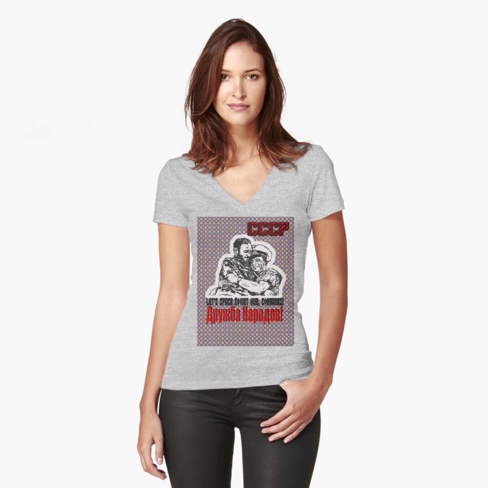 Item preview, Fitted V-Neck T-Shirt designed and sold by Anthropolog.