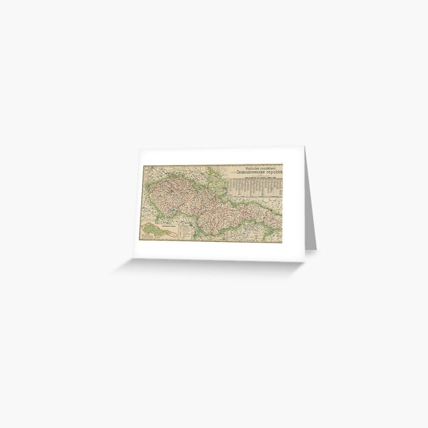 Item preview, Vintage Map of The Czech Republic (1920) designed and sold by BravuraMedia.
