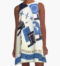 Math Occupations Premium Tee A-Line Dress