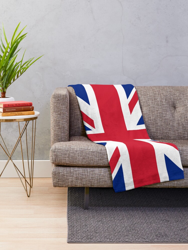 "Union Jack Bedspread" Throw Blanket for Sale by stickersandtees
