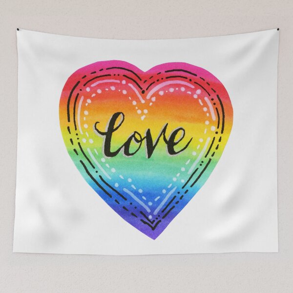 Item preview, Rainbow Heart Love designed and sold by Olga Shvartsur.