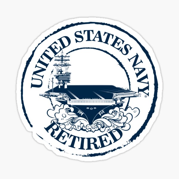 US Navy Retired Sticker