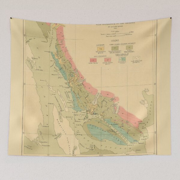 Item preview, Vintage Geological Map of Juneau Alaska (1912) designed and sold by BravuraMedia.