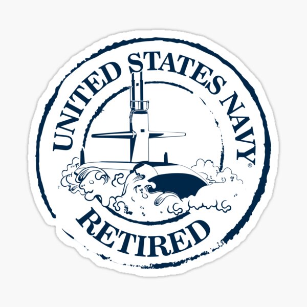 US Navy Retired (submarine) Sticker