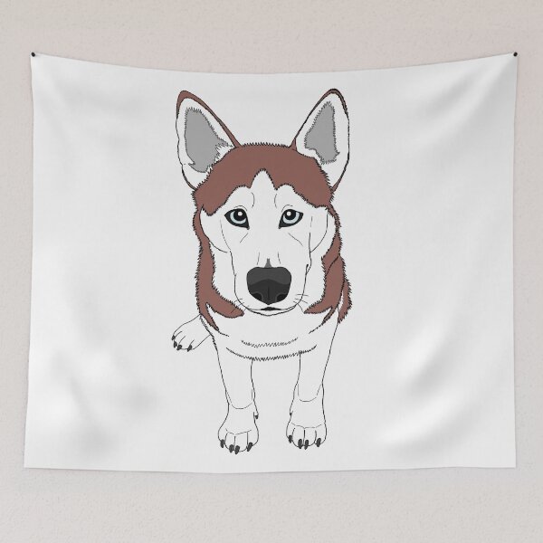 Item preview, Cute Husky - Red designed and sold by DouglasCorgi.