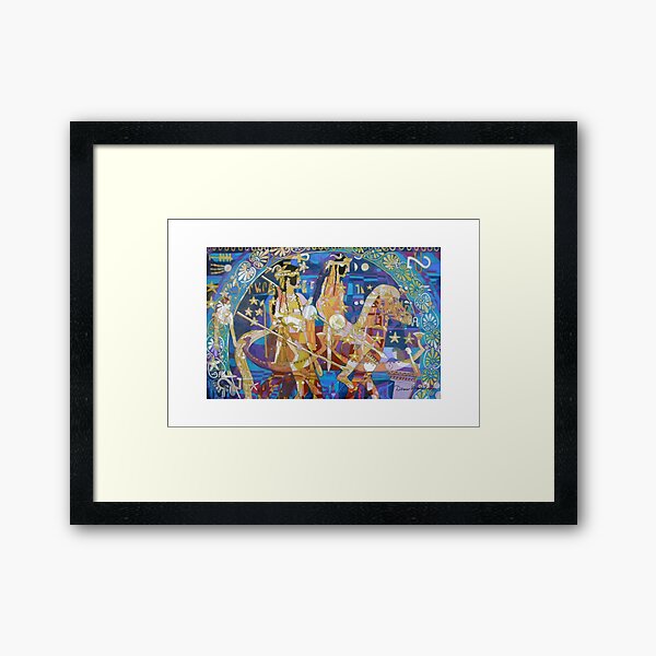 The Twinning of the Stars giclee with borders Framed Art Print