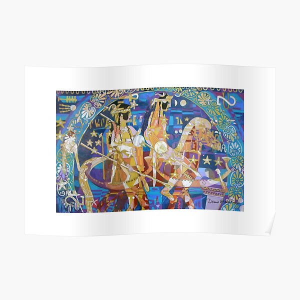 The Twinning of the Stars giclee with borders Poster