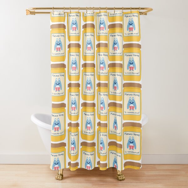Bingo Bronson Manuka Honey Shower Curtain