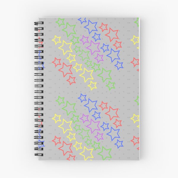 Item preview, Estrellas arcoiris sobre plata brillante designed and sold by KWGD - Kelly Woodward Graphic Designer.