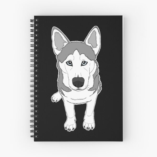 Item preview, Cute Husky - Gray designed and sold by DouglasCorgi.