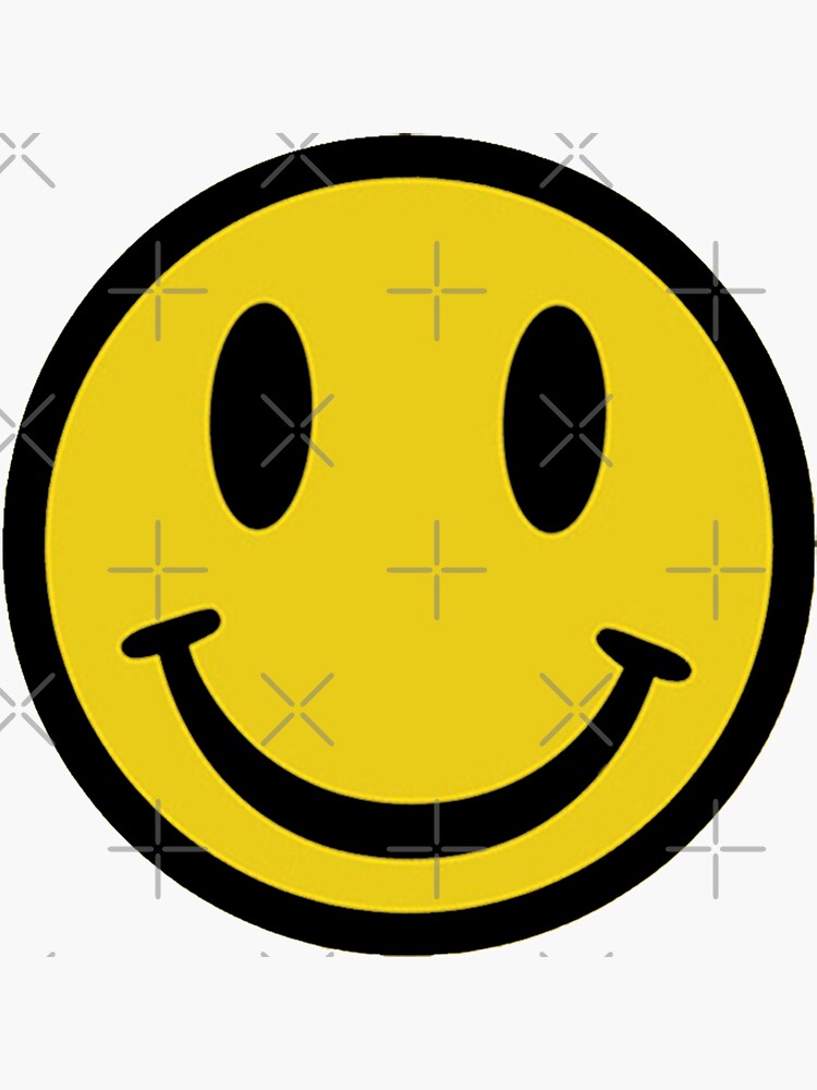 Smiley Sticker for Sale by bubacf