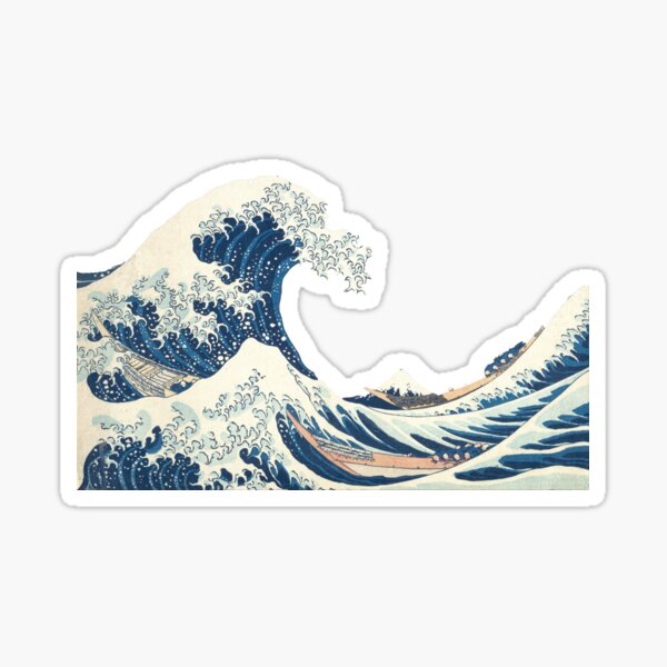 Item preview, Great Wave Off Kanagawa Sticker designed and sold by ryangreenwood21.